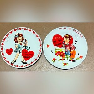 Vintage Valentine's Day Decorative Plates Hobby Lobby